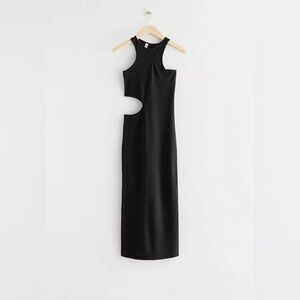 & Other Stories Midi Cutout Dress